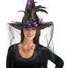 Spirit Halloween Feather Witch Hat 1 Spirit Halloween Feather Witch Hat -HALLOWEEN COSTUMES Sales 07012750 a