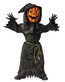 Spirit Halloween Kids Bobble Head Pumpkin Costume