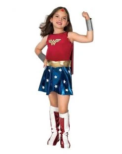 Spirit Halloween Kids Wonder Woman Costume Deluxe - DC Comics