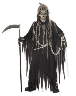 Spirit Halloween Kids Glow in the Dark Grim Reaper Costume
