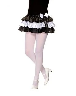 Spirit Halloween Kids Opaque White Tights