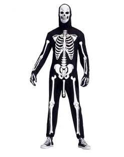 Spirit Halloween Adult Skeleboner One Piece Costume