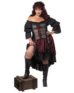 Spirit Halloween Adult Wench Pirate Plus Size Costume