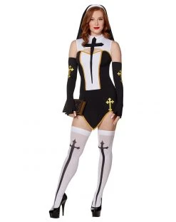 Spirit Halloween Adult Bad Habit Nun Costume