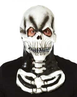 Spirit Halloween White Skeleton Full Mask
