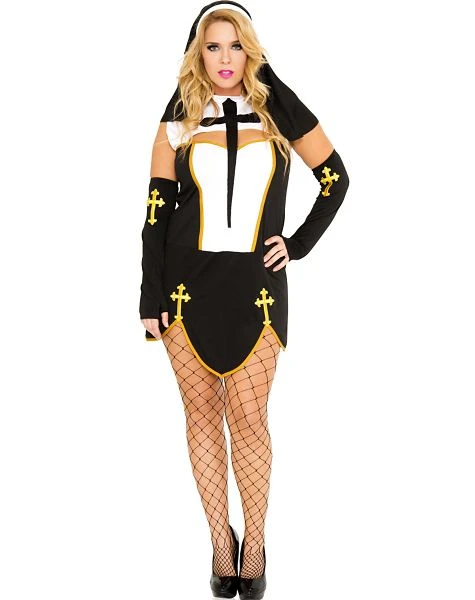 Spirit Halloween Adult Bad Habit Nun Costume 5 Spirit Halloween Adult Bad Habit Nun Costume - Image 3
