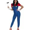 Spirit Halloween Adult Mario One Piece Costume - Mario Bros 2 Spirit Halloween Adult Mario One Piece Costume - Mario Bros -HALLOWEEN COSTUMES Sales 07266497 a