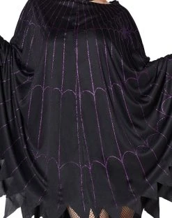 Spirit Halloween Spider Web Black and Purple Poncho 11 Spirit Halloween Spider Web Black and Purple Poncho -HALLOWEEN COSTUMES Sales 07325053 e