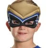 Spirit Halloween Kids Gold Puff Power Rangers Half Mask - Power Rangers Dino Charge -HALLOWEEN COSTUMES Sales 07330848 a