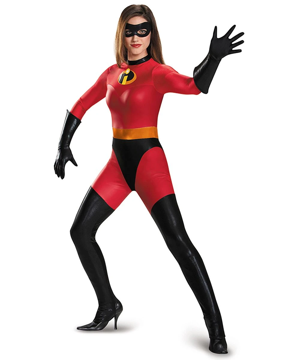 Spirit Halloween Adult Mrs. Incredible Bodysuit Costume - The Incredibles 3 Spirit Halloween Adult Mrs. Incredible Bodysuit Costume - The Incredibles