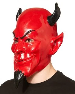 Spirit Halloween Red Devil Half Mask - Scream Queen -HALLOWEEN COSTUMES Sales 07353790 c