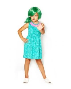Spirit Halloween Kids Disgust Dress Costume - Inside Out -HALLOWEEN COSTUMES Sales 07356355 c