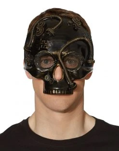 Spirit Halloween Steampunk Skull Half Mask