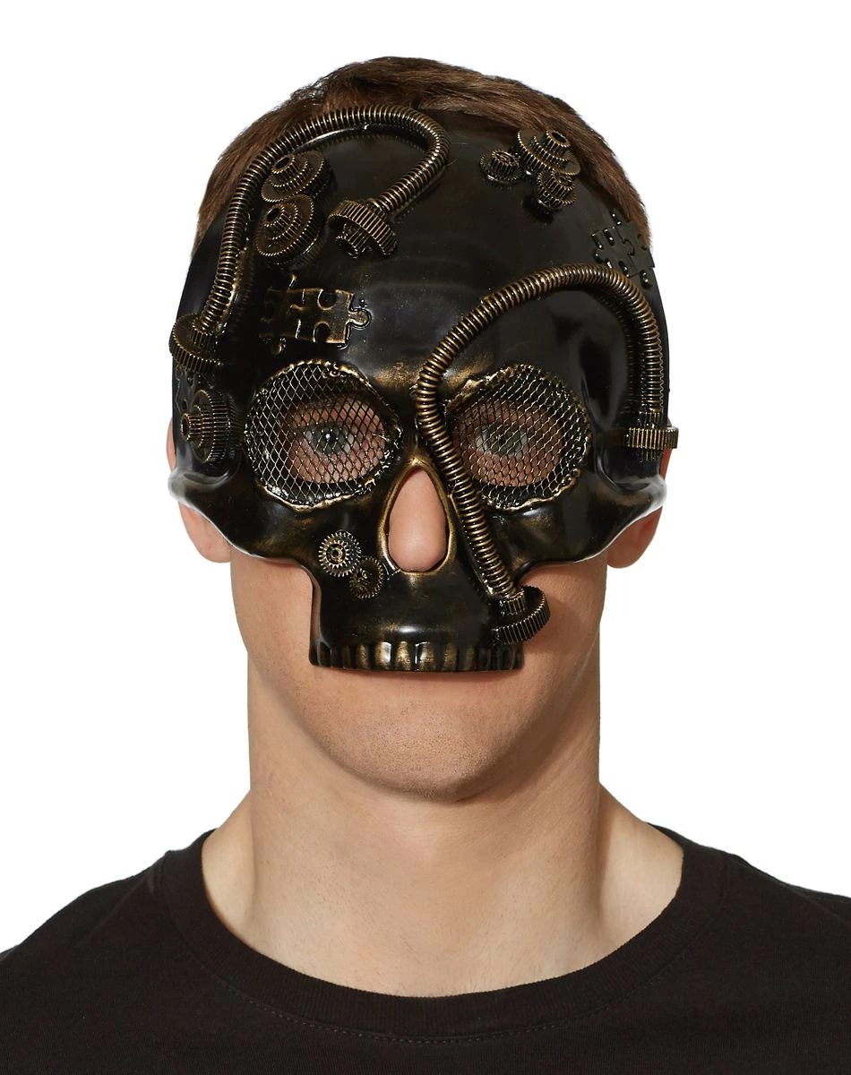 Spirit Halloween Steampunk Skull Half Mask 3 Spirit Halloween Steampunk Skull Half Mask