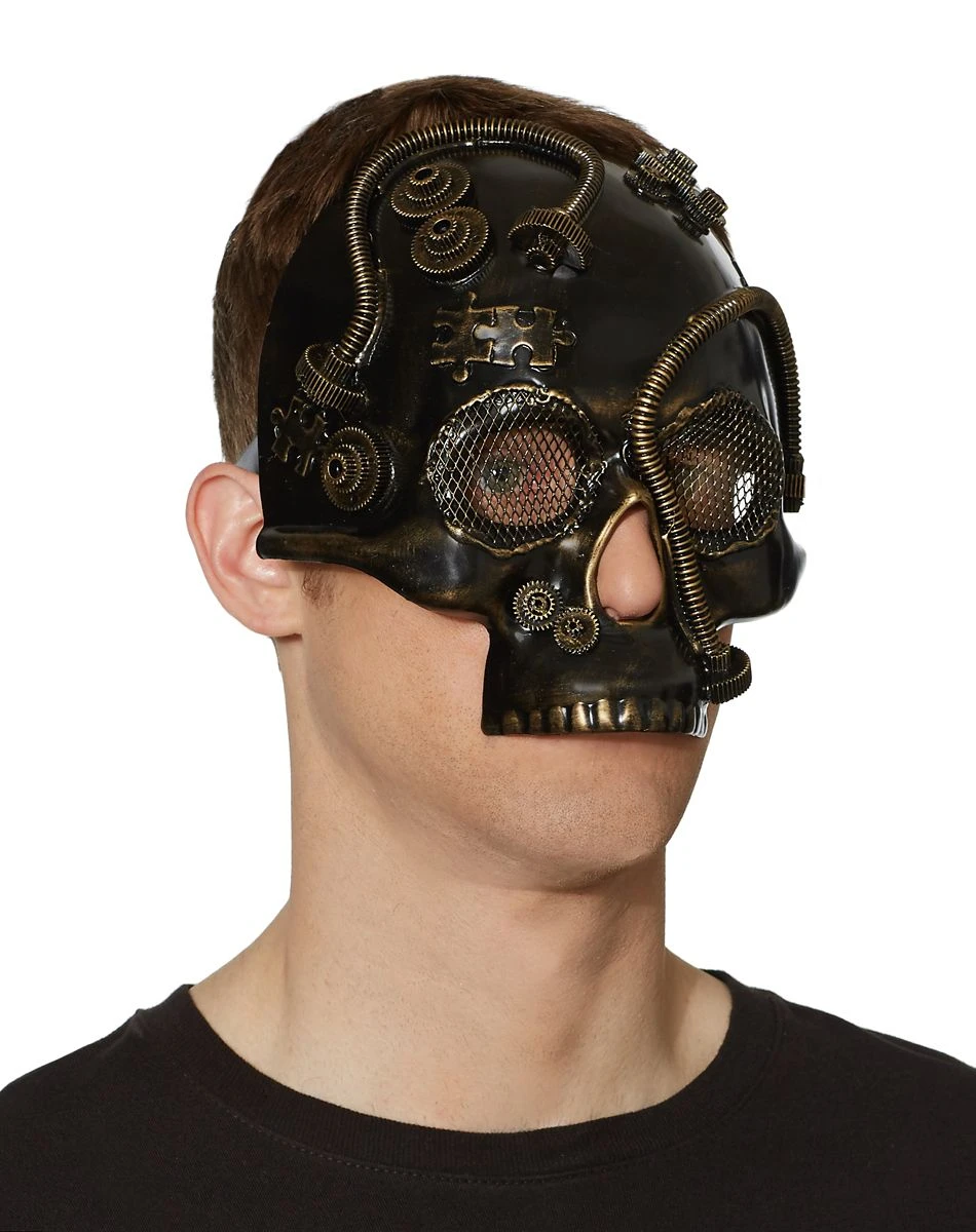 Spirit Halloween Steampunk Skull Half Mask 4 Spirit Halloween Steampunk Skull Half Mask - Image 2