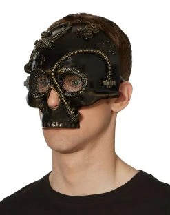 Spirit Halloween Steampunk Skull Half Mask 7 Spirit Halloween Steampunk Skull Half Mask -HALLOWEEN COSTUMES Sales 07392665 c