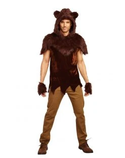 Spirit Halloween Adult Faux Fur Papa Bear Costume