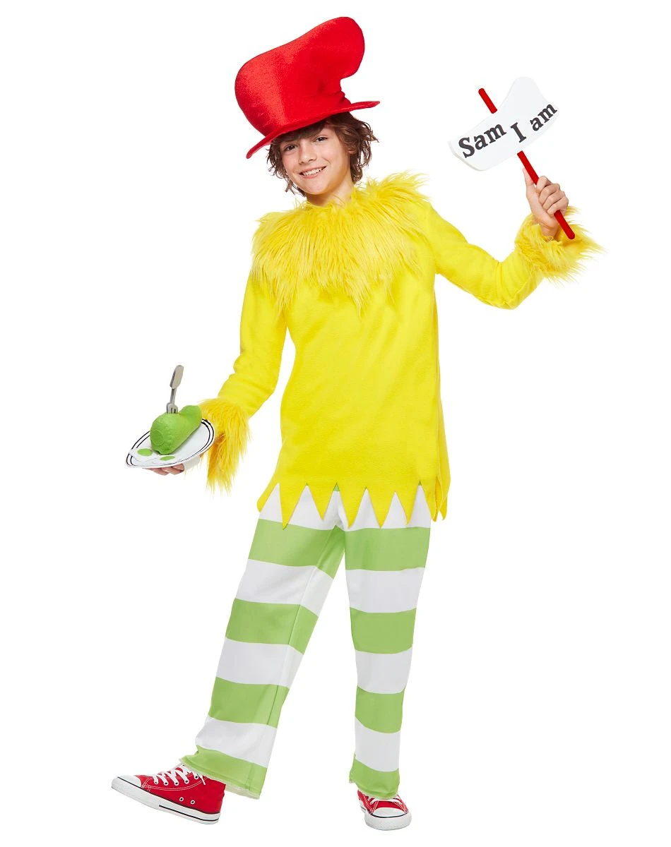 Spirit Halloween Kids Sam I Am Costume - Dr. Seuss 3 Spirit Halloween Kids Sam I Am Costume - Dr. Seuss
