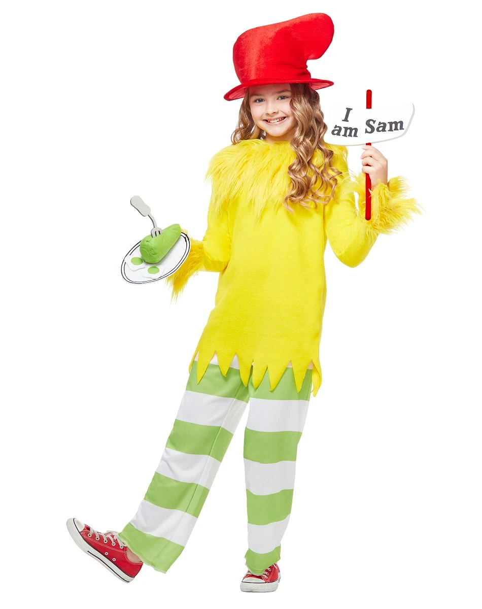 Spirit Halloween Kids Sam I Am Costume - Dr. Seuss 4 Spirit Halloween Kids Sam I Am Costume - Dr. Seuss - Image 2