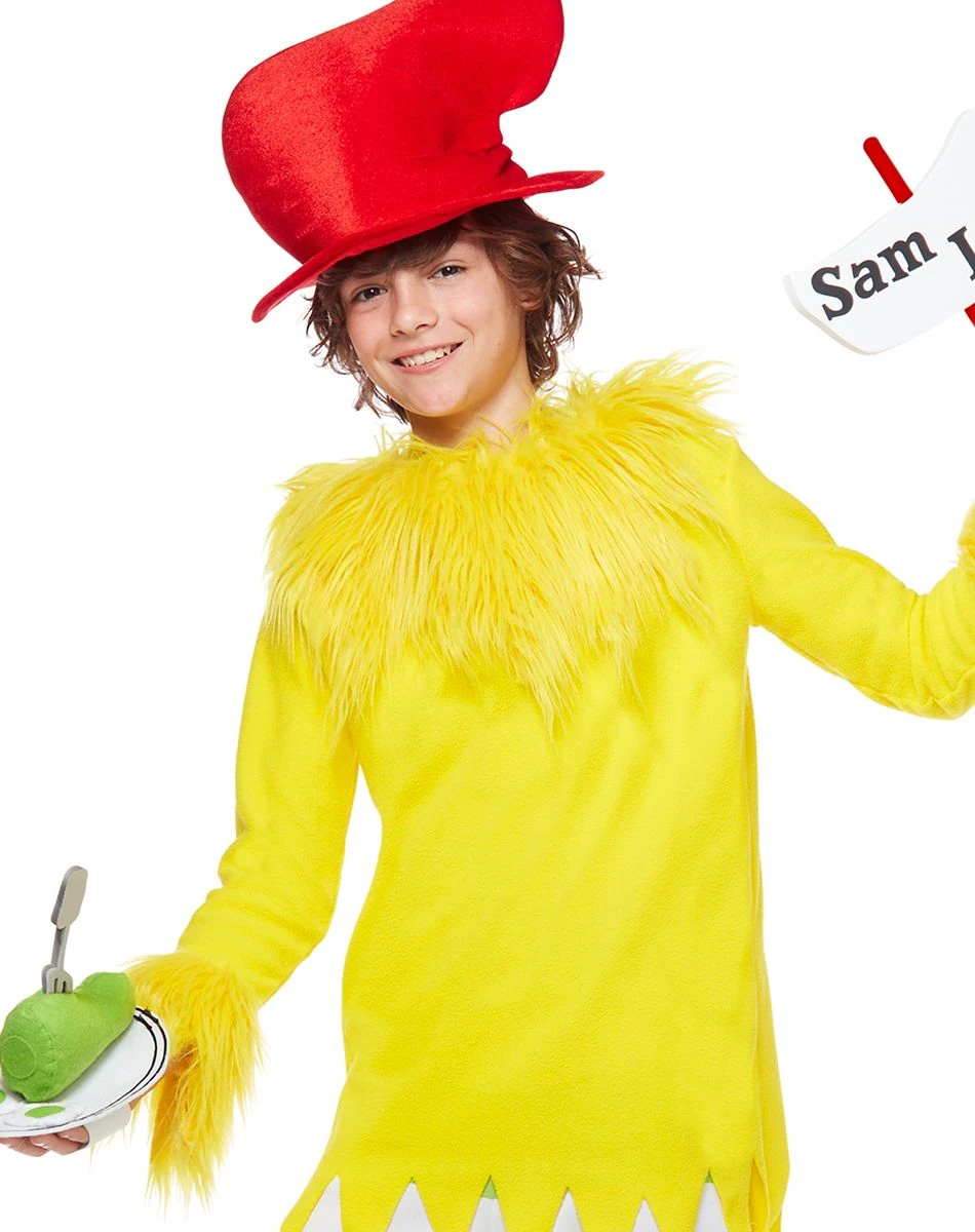 Spirit Halloween Kids Sam I Am Costume - Dr. Seuss 6 Spirit Halloween Kids Sam I Am Costume - Dr. Seuss - Image 4