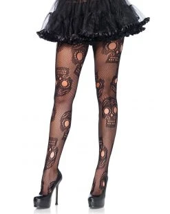Spirit Halloween Adult Black Decorated Skull Tights 7 Spirit Halloween Adult Black Decorated Skull Tights -HALLOWEEN COSTUMES Sales 07406721 a