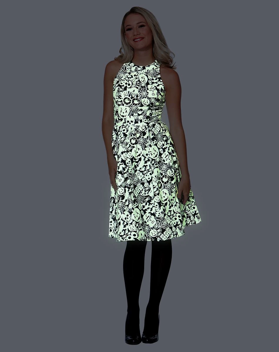 Spirit Halloween Creatures Of The Night Glow In The Dark Dress 6 Spirit Halloween Creatures Of The Night Glow In The Dark Dress - Image 4