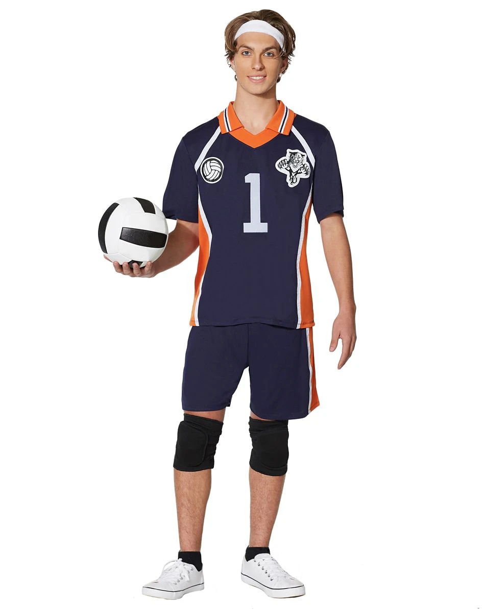Spirit Halloween Adult Navy Volleyball Uniform Costume 5 Spirit Halloween Adult Navy Volleyball Uniform Costume - Image 3