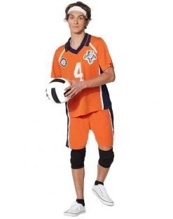 Spirit Halloween Adult Orange Volleyball Uniform Costume -HALLOWEEN COSTUMES Sales 07423783 c