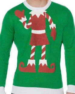 Spirit Halloween Adult Elf Ugly Christmas Sweater -HALLOWEEN COSTUMES Sales 07440746 d