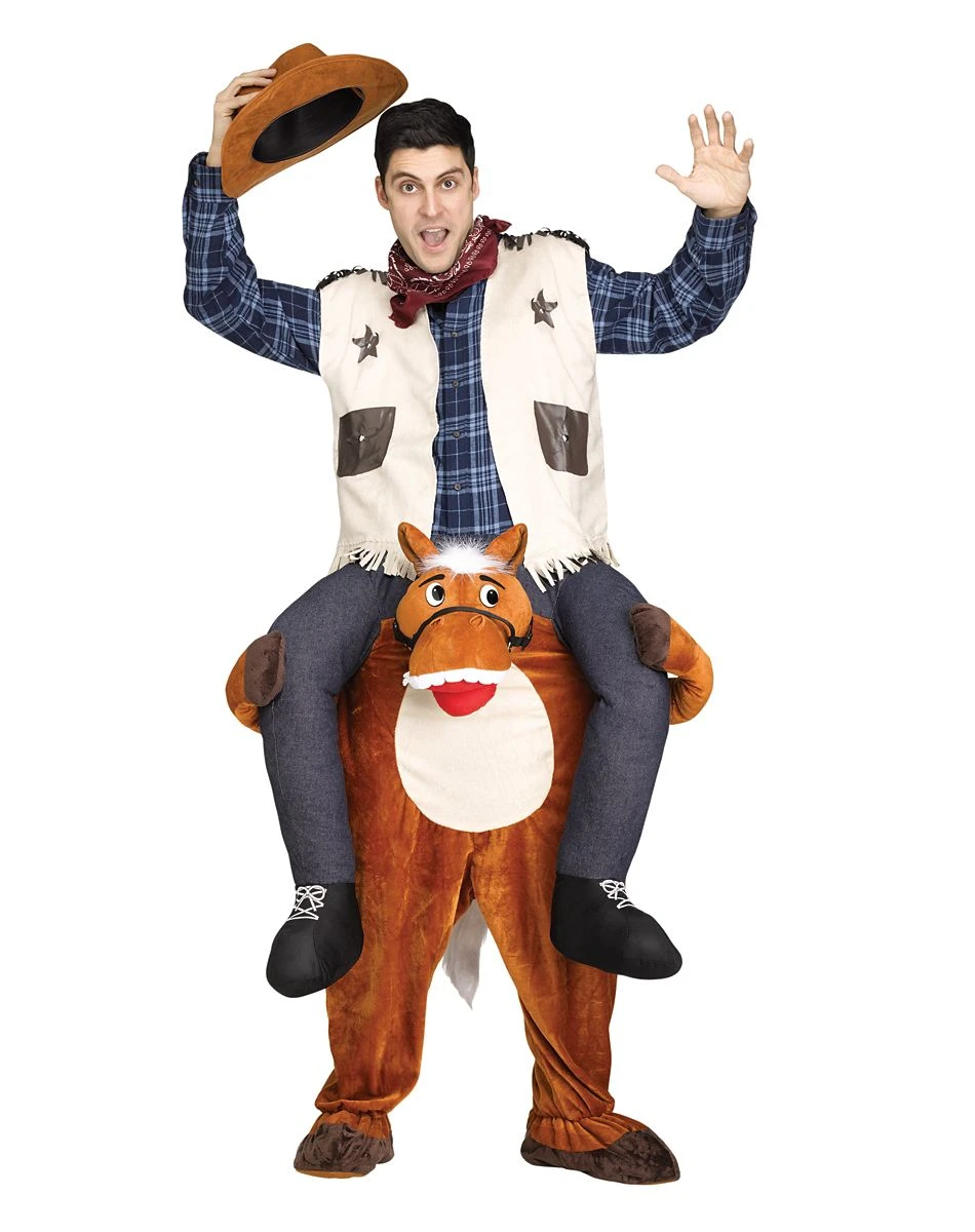 Spirit Halloween Adult Piggyback Horse Costume 3 Spirit Halloween Adult Piggyback Horse Costume