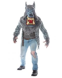 Spirit Halloween Adult Big Mouth Werewolf Costume Deluxe