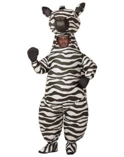 Spirit Halloween Adult Zebra Inflatable Costume