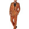 Spirit Halloween Adult Orange and Black Light Up Striped Suit 1 Spirit Halloween Adult Orange and Black Light Up Striped Suit -HALLOWEEN COSTUMES Sales 07518269 a