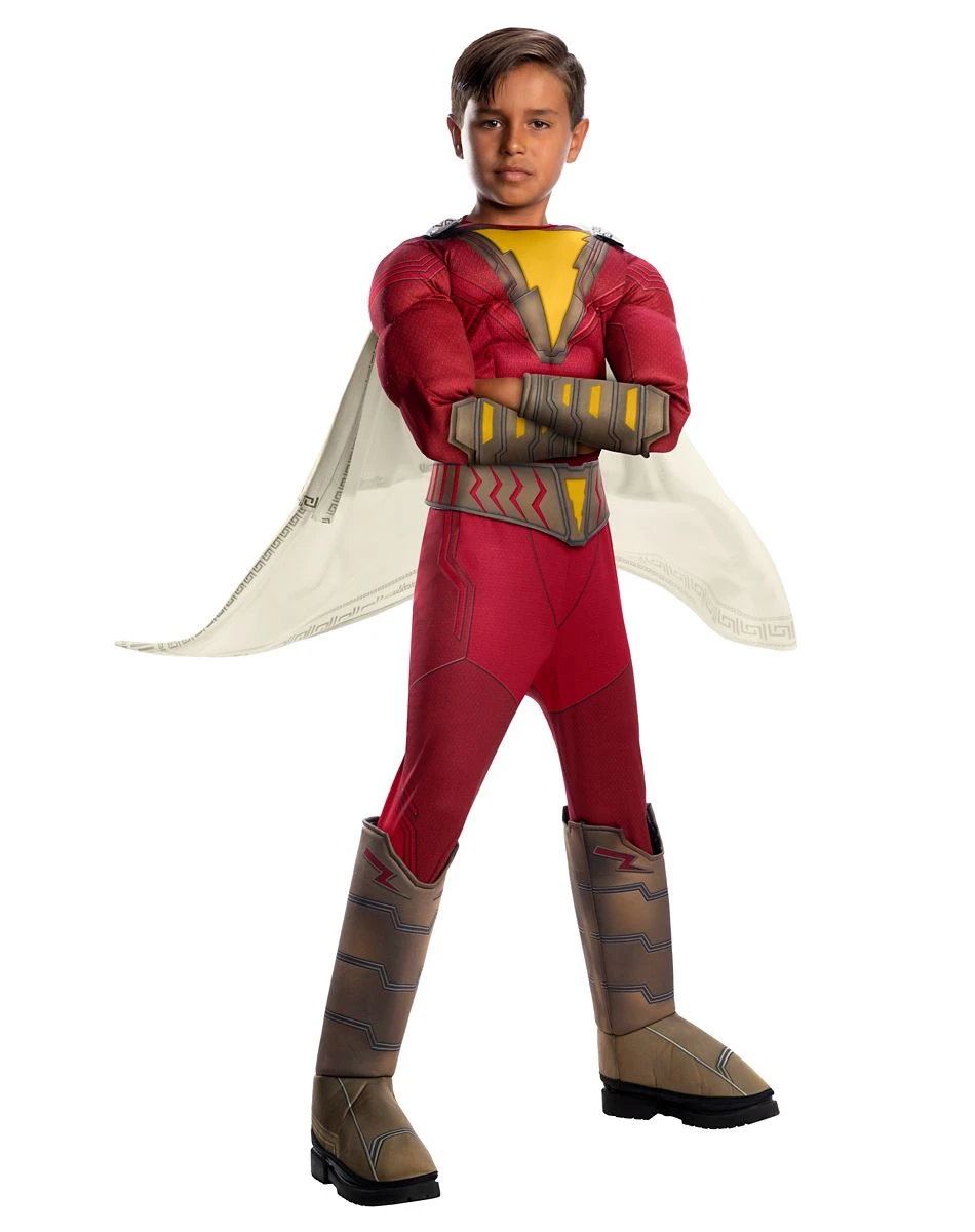 Spirit Halloween Kids Shazam Costume Deluxe - DC Comics 3 Spirit Halloween Kids Shazam Costume Deluxe - DC Comics