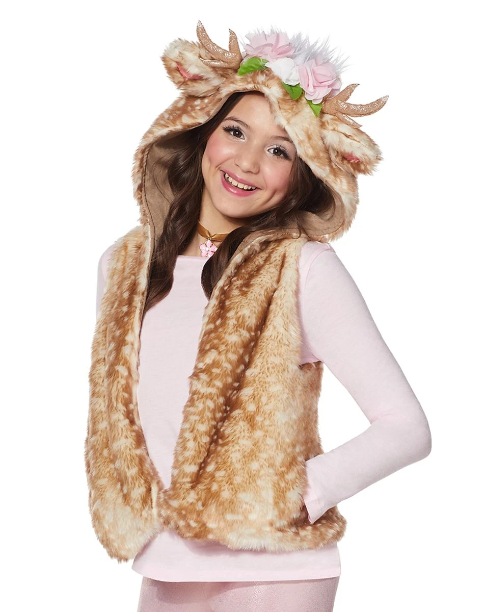 Spirit Halloween Kids Faux Fur Fawn Costume Kit - The Signature Collection 4 Spirit Halloween Kids Faux Fur Fawn Costume Kit - The Signature Collection - Image 2