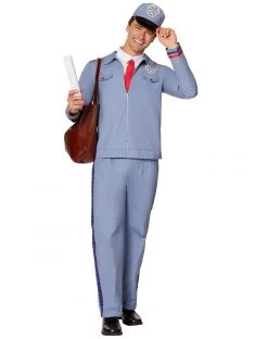 Spirit Halloween Adult Retro Mail Carrier Costume