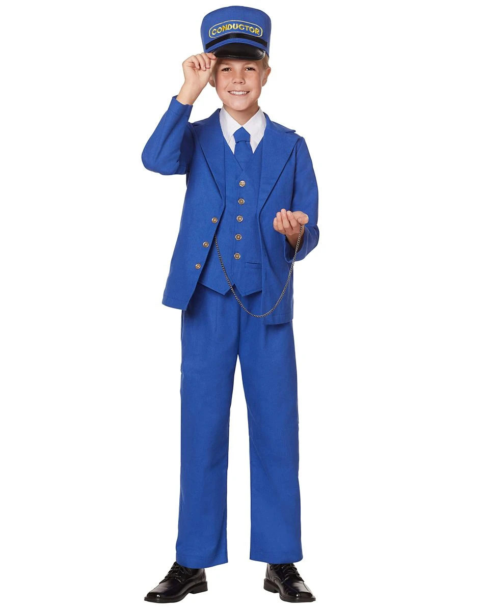 Spirit Halloween Kids Train Conductor Costume 3 Spirit Halloween Kids Train Conductor Costume
