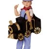 Spirit Halloween Toddler Ride-Along Train and Conductor Costume 1 Spirit Halloween Toddler Ride-Along Train and Conductor Costume -HALLOWEEN COSTUMES Sales 07574700 a