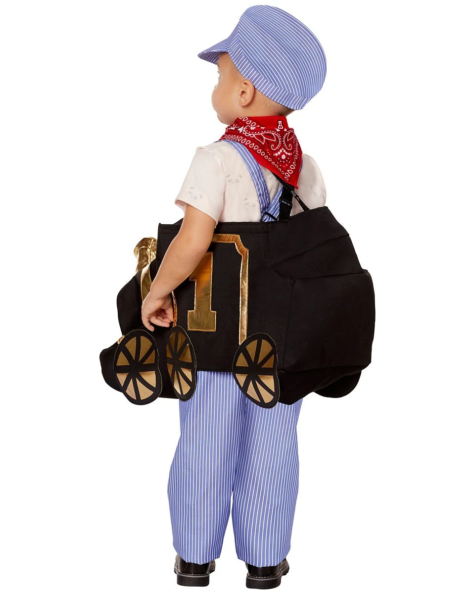 Spirit Halloween Toddler Ride-Along Train and Conductor Costume 4 Spirit Halloween Toddler Ride-Along Train and Conductor Costume - Image 2