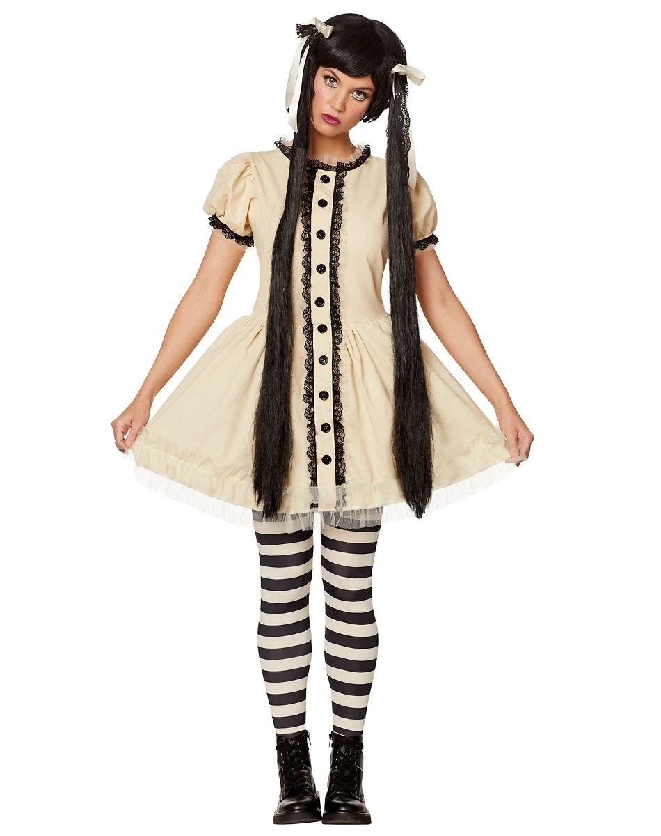 Spirit Halloween Adult Creepy Doll Costume 3 Spirit Halloween Adult Creepy Doll Costume