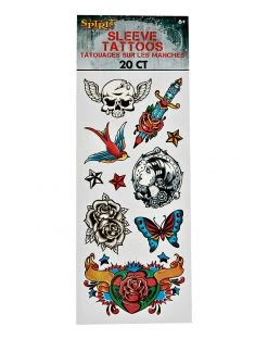 Spirit Halloween Punk Tattoos - 20 Pack
