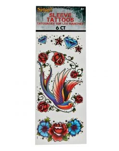 Spirit Halloween Color Punk Tattoos - 6 Pack