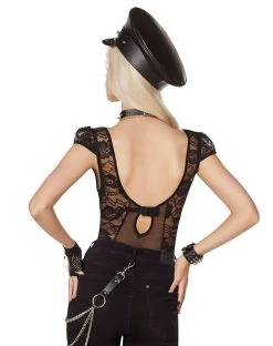 Spirit Halloween Lace Trim Plus Size Bodysuit -HALLOWEEN COSTUMES Sales 07603012 d