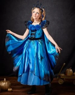 Spirit Halloween Kids Blue Butterfly Dress Costume - The Signature Collection
